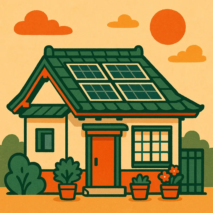 太陽光販売イラスト