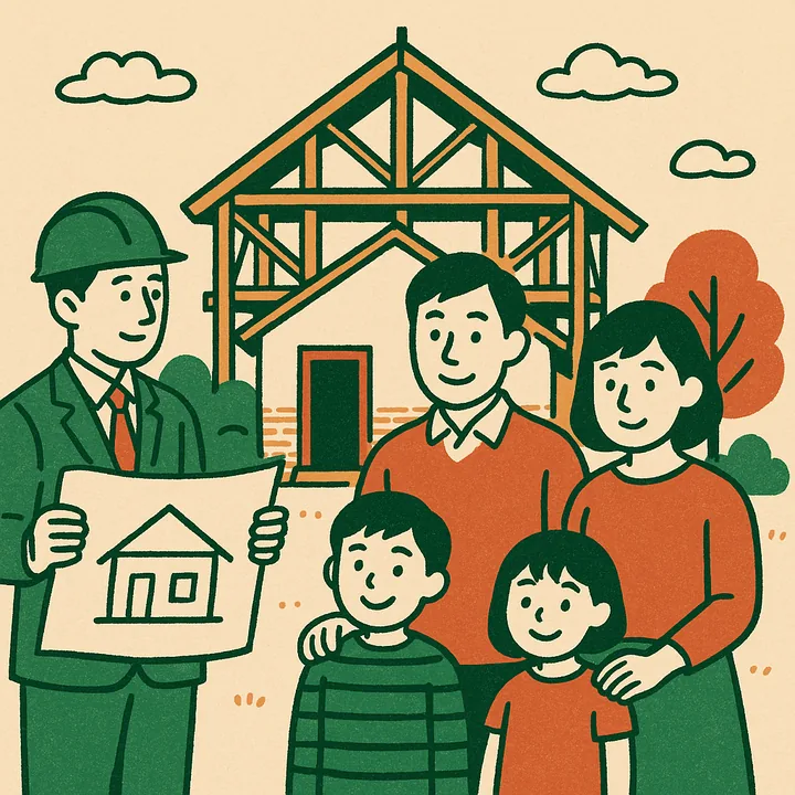 注文住宅イラスト